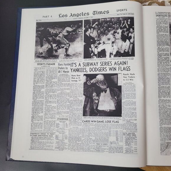 Los Angeles Dodgers History Book Presented To Dave MacMillan By Los Angeles Time - Picture 12 of 16